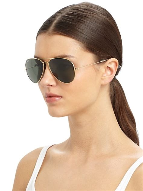 ray ban aviator sunglasses 62mm.